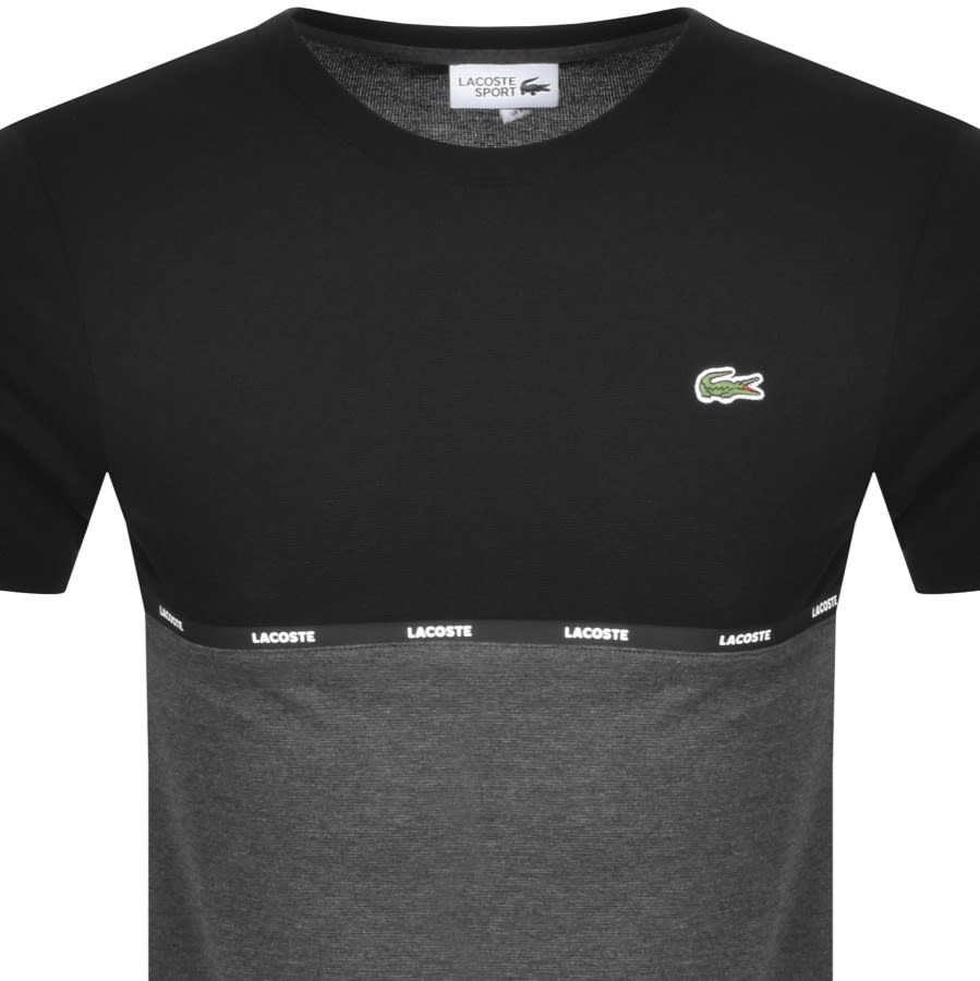 Alternative Image for ProductLacoste Sport Colourblock Logo T Shirt Black2